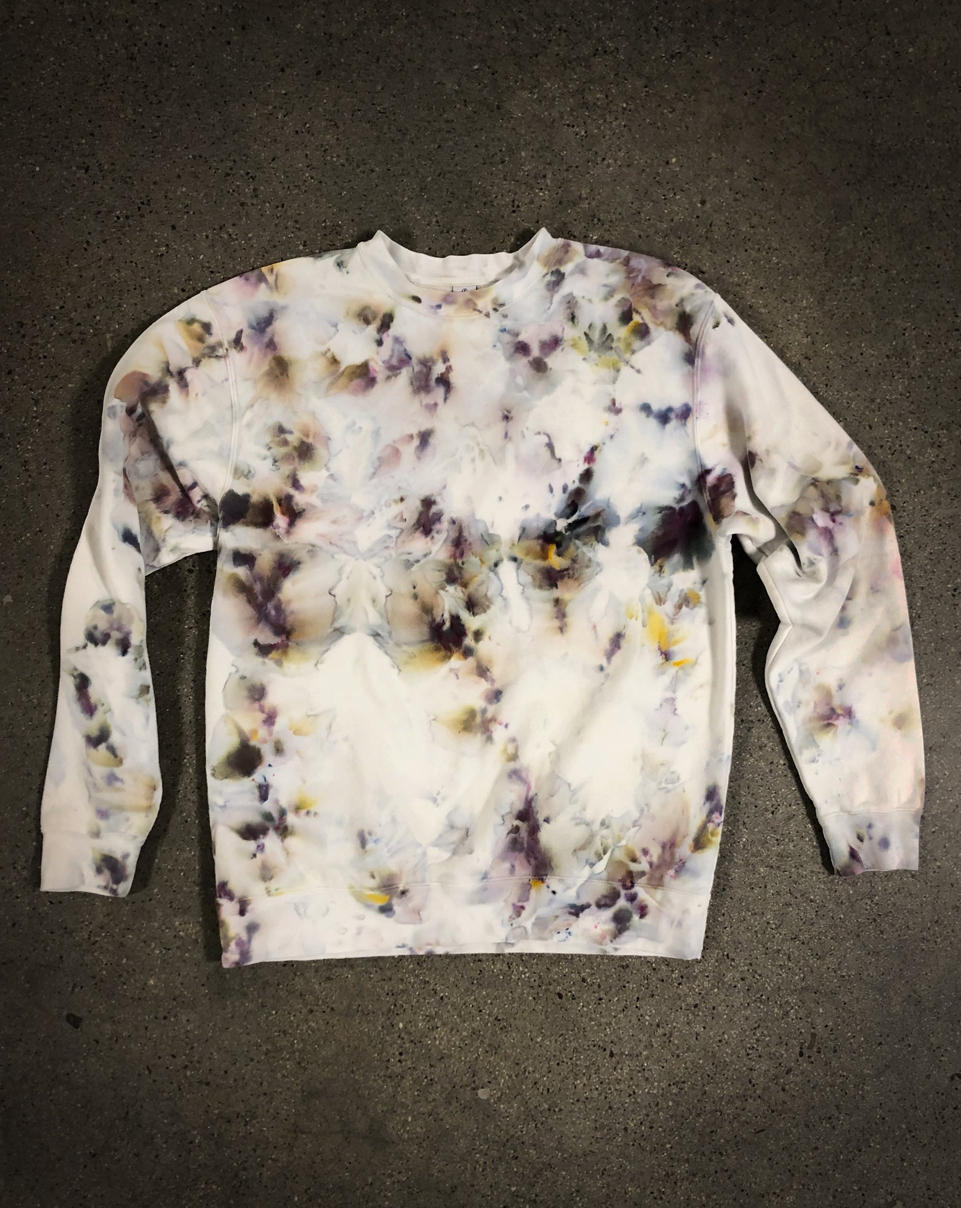 Ice Dye Crew Neck Sweater